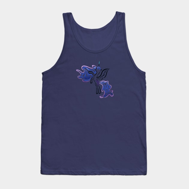 Tribal Pony - Nightmare Moon Tank Top by Alaina Williams